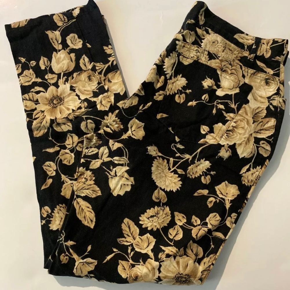 Lauren by Ralph Lauren floral pants Sz 6